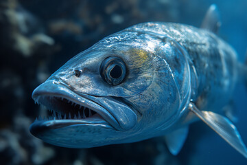 Close-up of a Predatory Fish in Its Natural Underwater Habitat - 772470376
