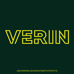 luxury modern font alphabet vector set