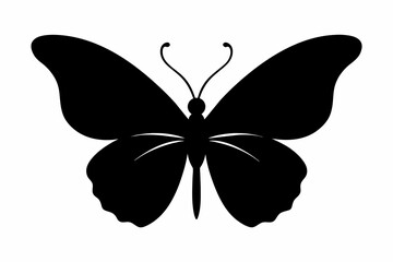 Simple Butterfly Silhouette Vector Illustration: Explore Elegant Butterfly Silhouettes for Your Design Needs