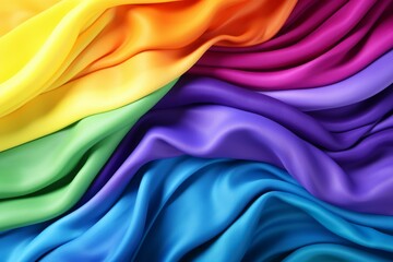 rainbow flying fabric 3d wave cloth flow