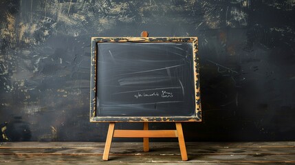 blackboard with chalk