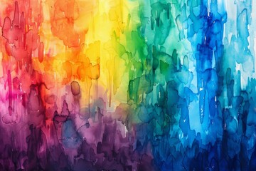 multicolored watercolor rainbow background
