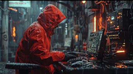 Obraz premium Unveil the complexities of cybersecurity strategy combating malware and virus