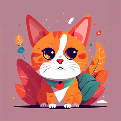 Cartoon Animal Vector Set: Cute Pet Illustrations
