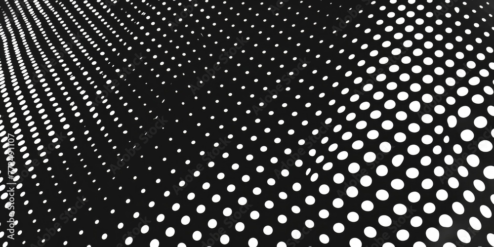 Poster A black and white photo featuring a pattern of dots. Suitable for various design projects