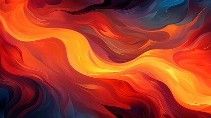 Wallpaper background very hot burning fire twisting, cyberpunk color mode Generate AI - obrazy, fototapety, plakaty