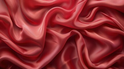 Obraz premium Close Up View of Red Fabric