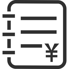 Collection and payment outline icon pack