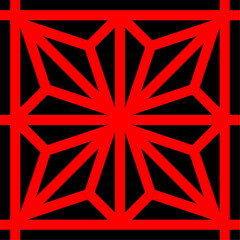 Traditional Japanese woodworking paravane seamless pattern