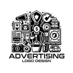 Advertising Vector Logo Design