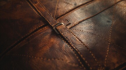 Naklejka premium close up of leather jacket