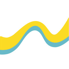 Abstract corner wave shape