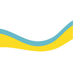 Abstract corner wave shape