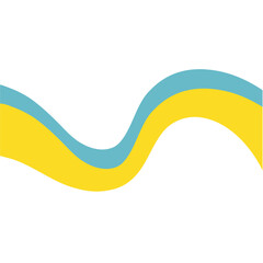 Abstract corner wave shape