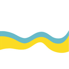 Abstract corner wave shape