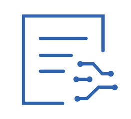 Obraz premium China Aerospace blue outline icon pack