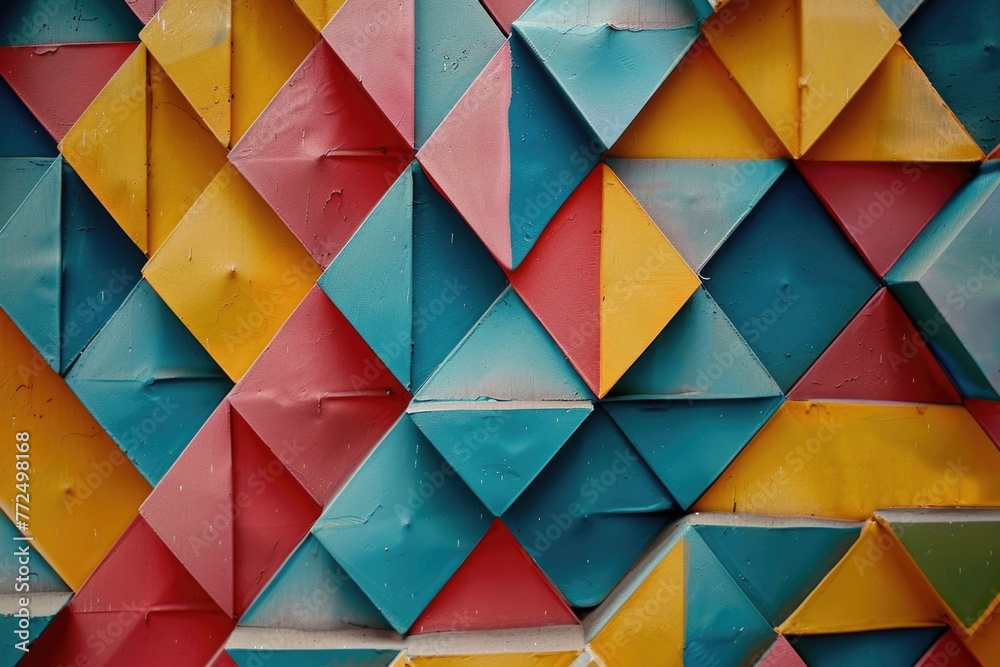 Poster close up shot of a wall with various colors, perfect for background use