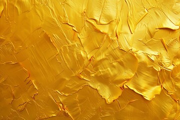 Close-Up of Yellow Paint Texture