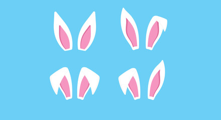 easter bunny rabbit, Easter Bunny Ear Icons