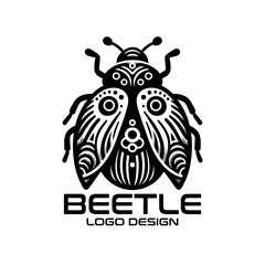 Obraz premium Beetle Vector Logo Design