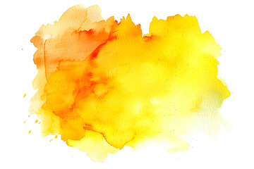 Yellow and gold watercolor gradient wash on transparent background.