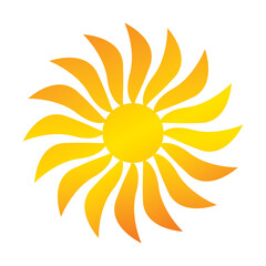 sun sign vector graphic design 