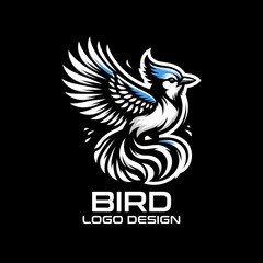 Fototapeta na wymiar Bird Vector Logo Design