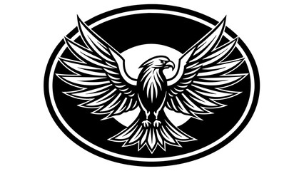 eagle tattoo vector illustration