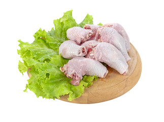 Fresh raw chicken parts transparent png