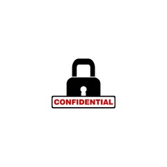 File protection. Data security and privacy concept icon  isolated on white background