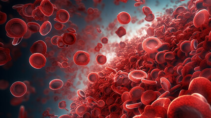 Red Blood Cells Mutation Illustration - obrazy, fototapety, plakaty