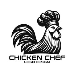 Chicken Chef Vector Logo Design
