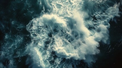 Aerial View of a Large Body of Water - Powered by Adobe