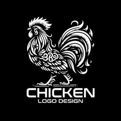 Fototapeta na wymiar Chicken Vector Logo Design