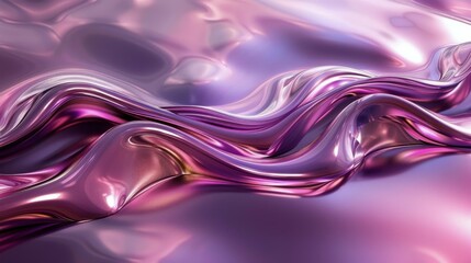 Purple Abstract Background With Wavy Lines