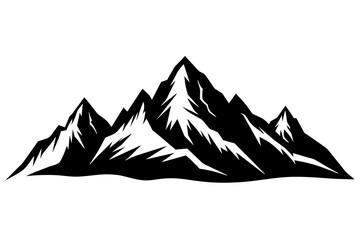 Mountain Vector Art: Discover Stunning Mountain Range Silhouettes & Scenery Illustrations for Graphic Design Projects