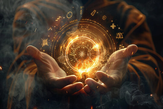 Astology.Zodiac signs revolve around the moon in space, astrology and horoscope.Zodiac sign horoscope astrology.