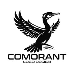 Cormorant Vector Logo Design