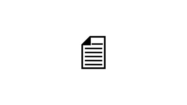 Animated to do list icon designed in flat icon style, business 
