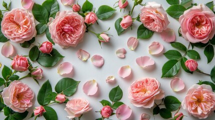 Pink Flowers Arranged on Table