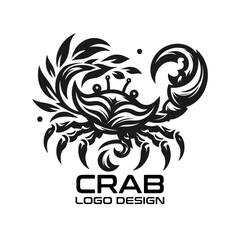 Crab Vector Logo Design