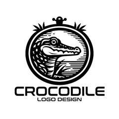 Crocodile Vector Logo Design