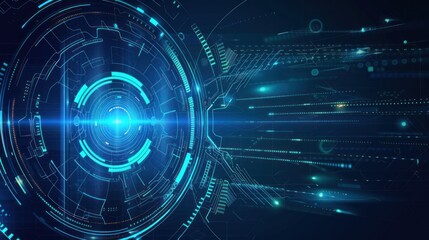Obraz premium digital background, cyber security