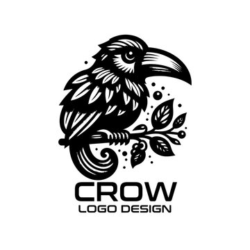 Crow Vector Logo Design
