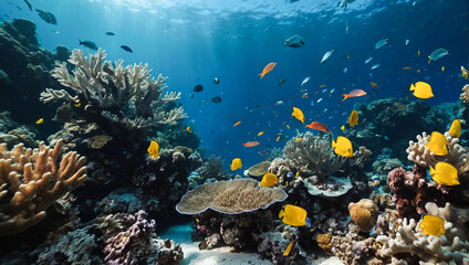 Beautiful Underwater Coral Reef 