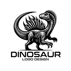 Fototapeta na wymiar Dinosaur Vector Logo Design