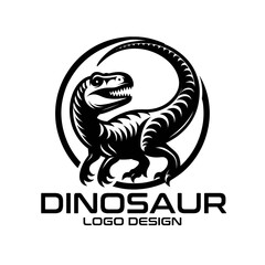 Fototapeta premium Dinosaur Vector Logo Design