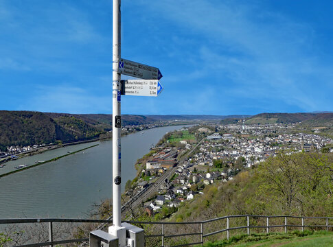 Rheinbrohler Ley Rheinsteig Wanderweg