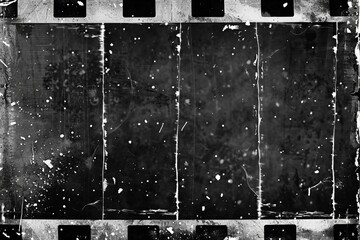 Vintage filmstrip background with old-fashioned charm. Retro 35mm film reel reminiscent of classic cinema