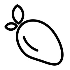 Idea fruit outline icon pack